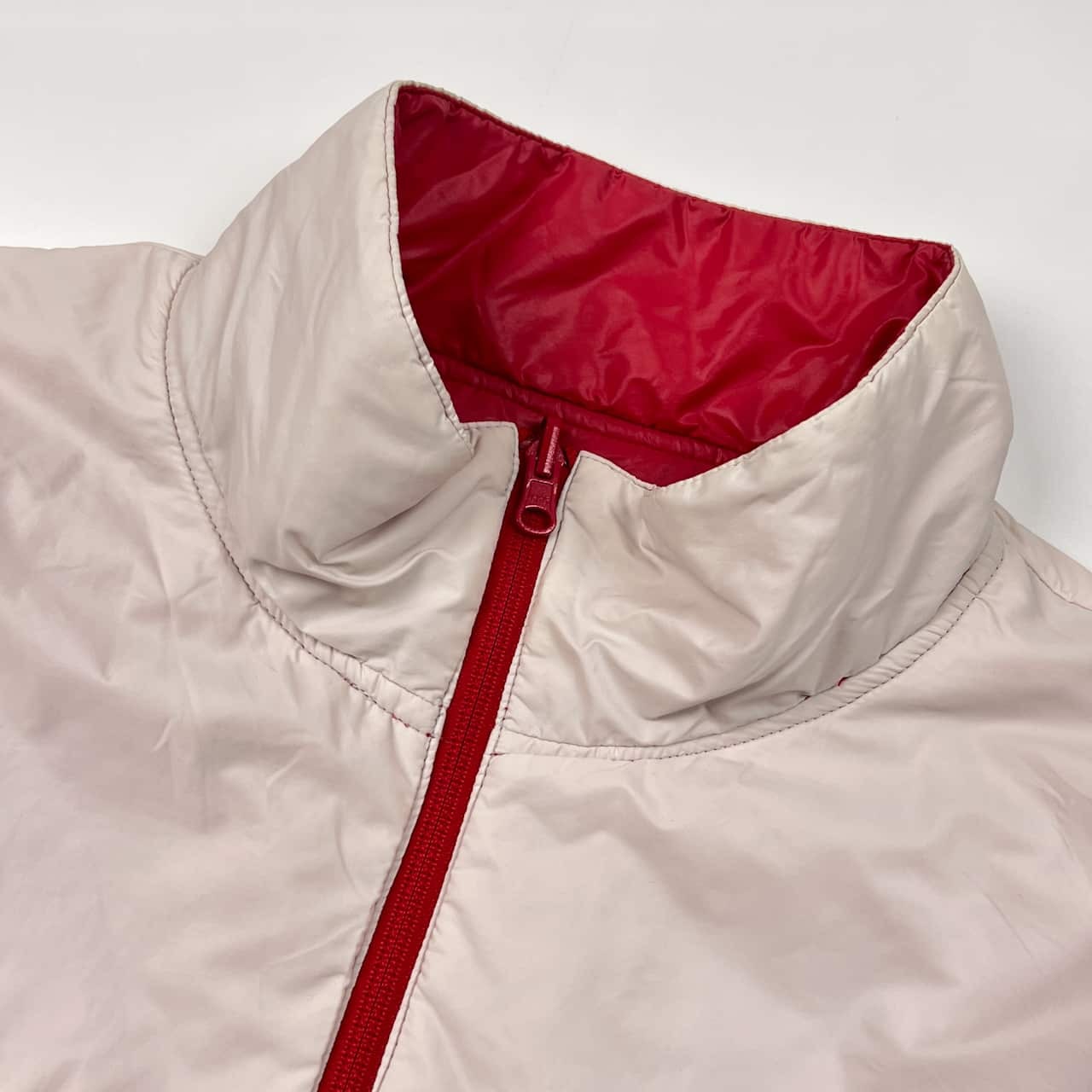 3WAY PEARLY GATES パーリーゲイツ リバーシブル 長袖 ベスト 中綿 ナイロン ジャケット ジャンパー 6/レッド メンズ ゴルフ