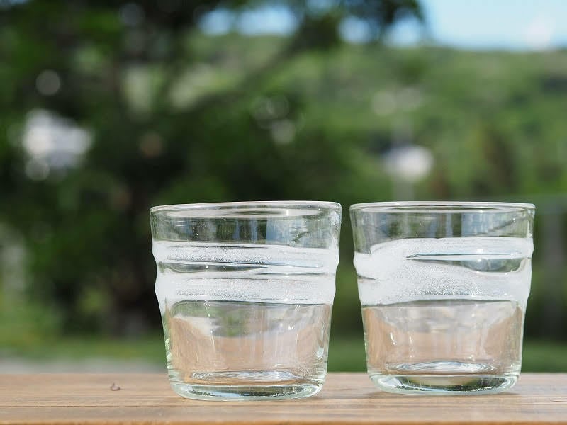 Y様オーダー品 走川(はいかー)ロックグラスセット 【再生ガラス工房 てとてと】
