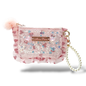 ハートクリアポーチ(S)ピンク