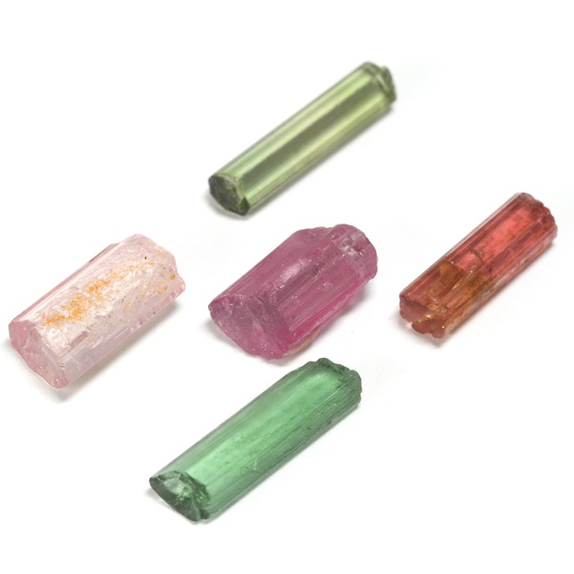 【3/17新着】トルマリン原石 (5pcs) 6.348ct #JWA2352