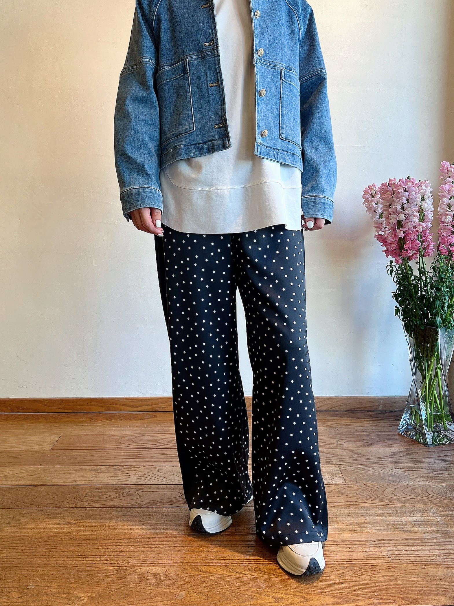 NYLON WIDE EASY TROUSERS made by Antwort | Pay ID