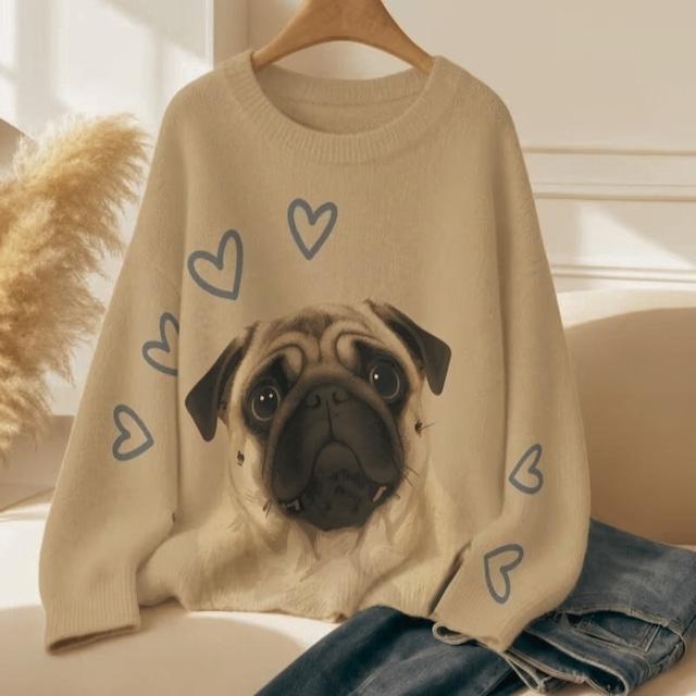 Printed Knit – my honey-　　t-item-0514