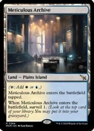 MTG《行き届いた書庫/Meticulous Archive(MKM)》英語 ※プレイ用