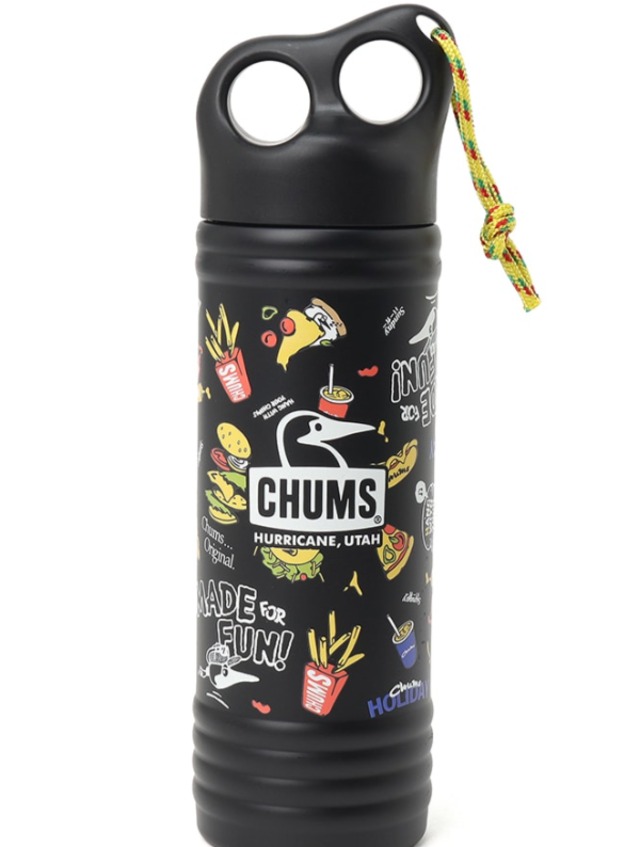 【CHUMS チャムス】キャンパーウェーブボトル500mlパターン〈カラー：Food〉