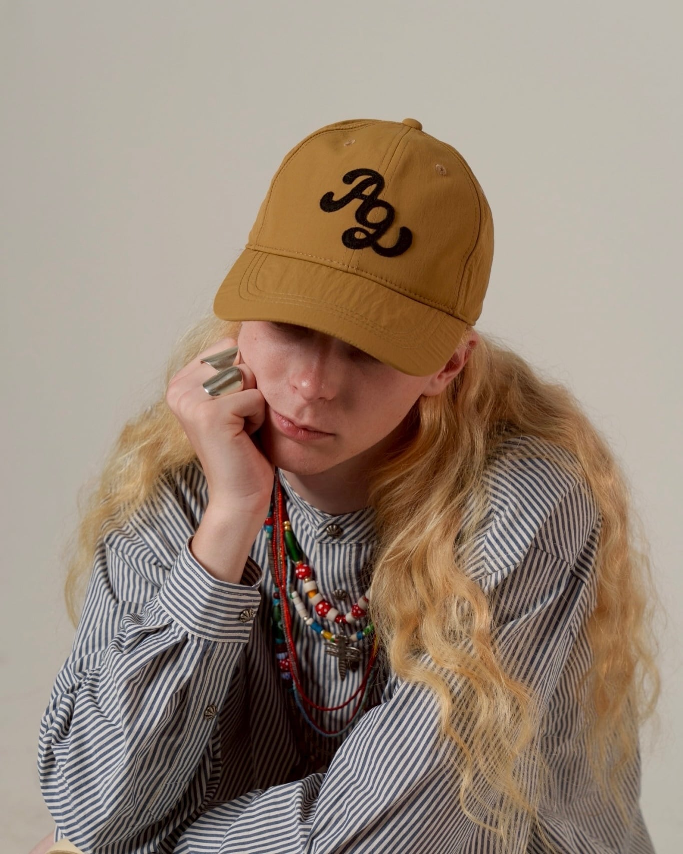 残り僅か | Patch Nylon A/G Cap / Beige