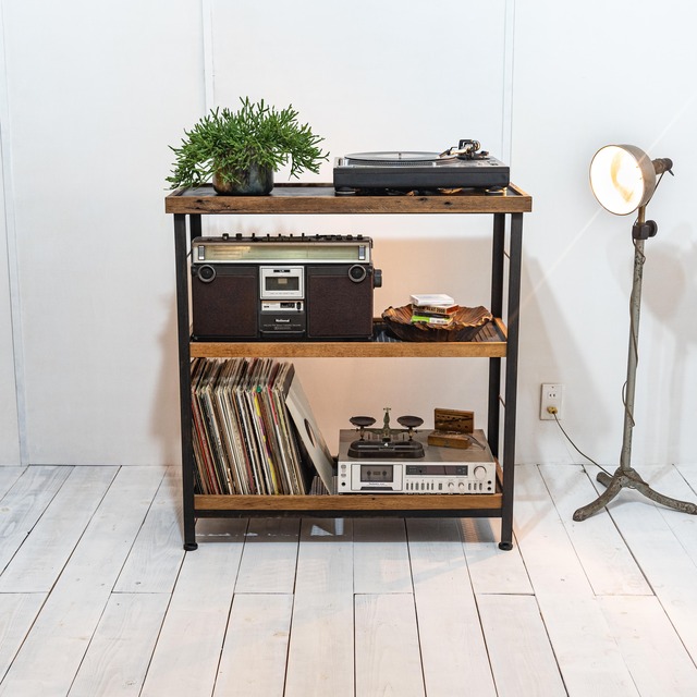Old oak & Iron shelf TOM 　