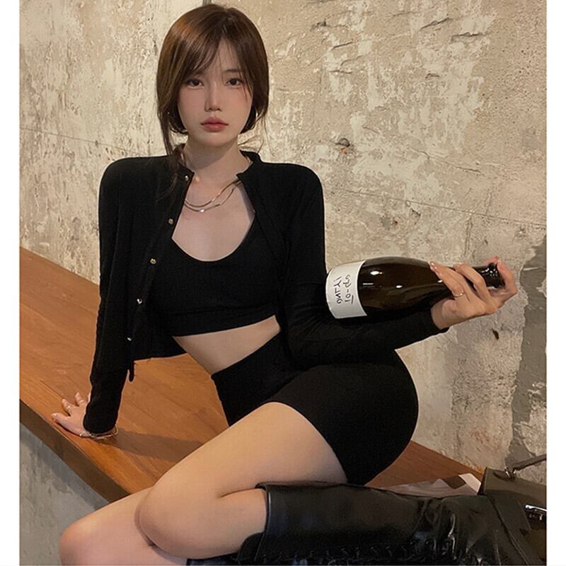 チェーン オータムハイウェストウェストスカート カーディガンジャケット レディース ストリート 秋物 ガールズファッション29296046050