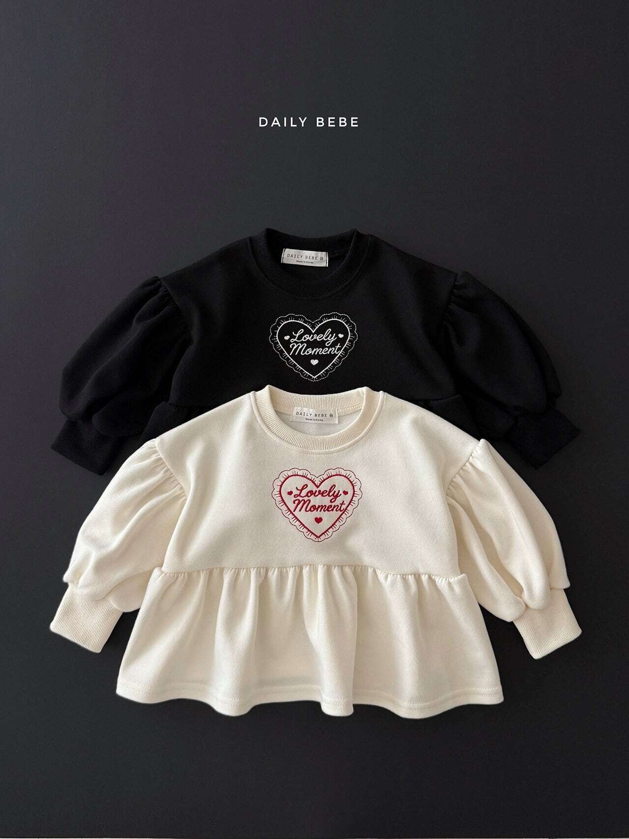 【取寄】Dailybebe ラブリーモーメントT｜秋服｜韓国子供服｜26/AT