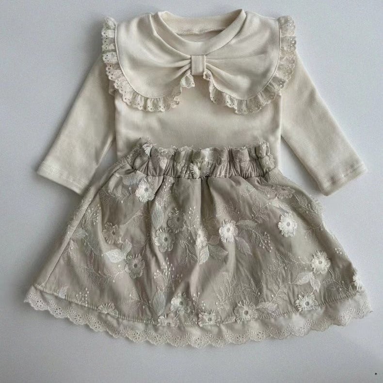 flower embroidery skirt
