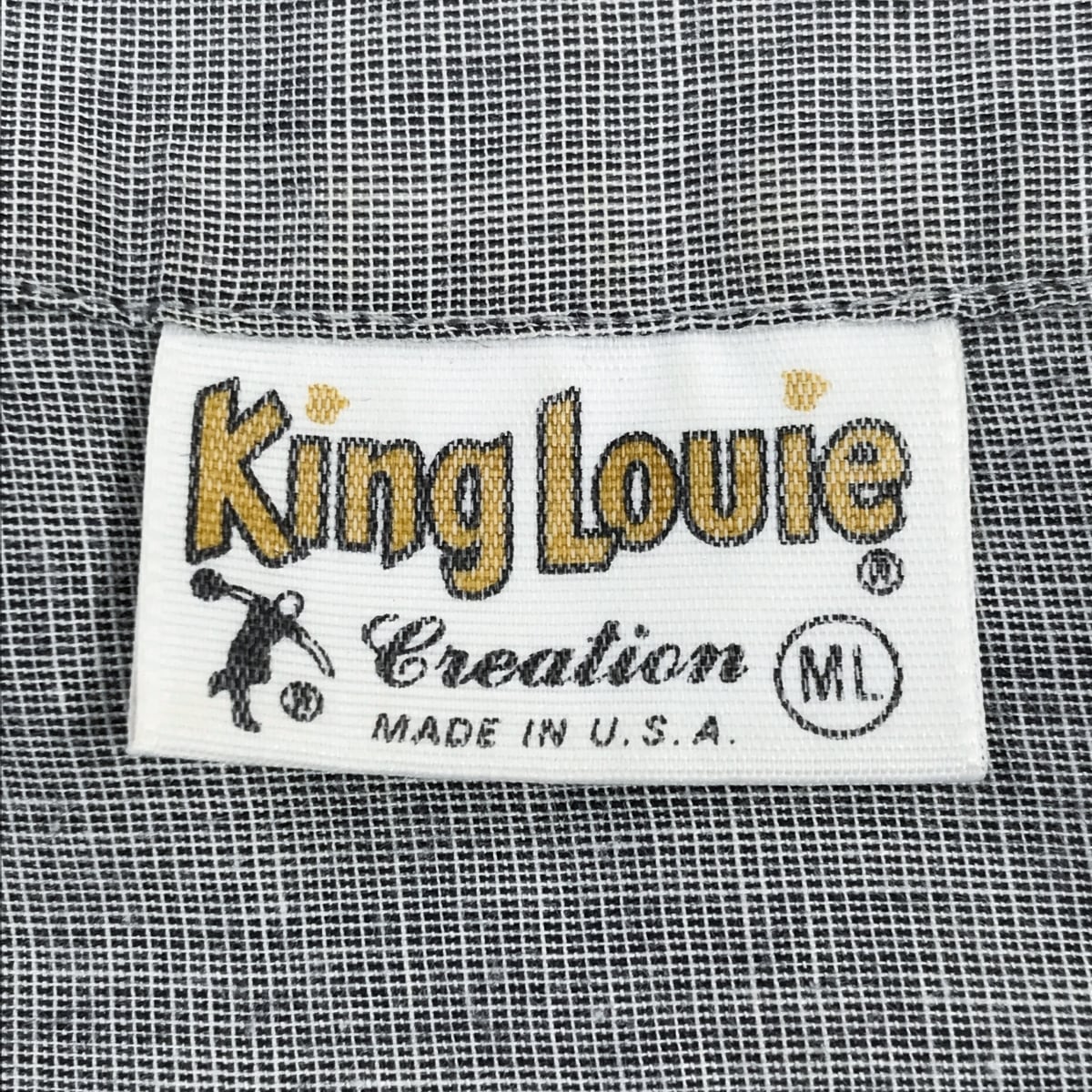KING LOUIE 70年代 USA製 CREATION タグ ポリコットン BEER バック