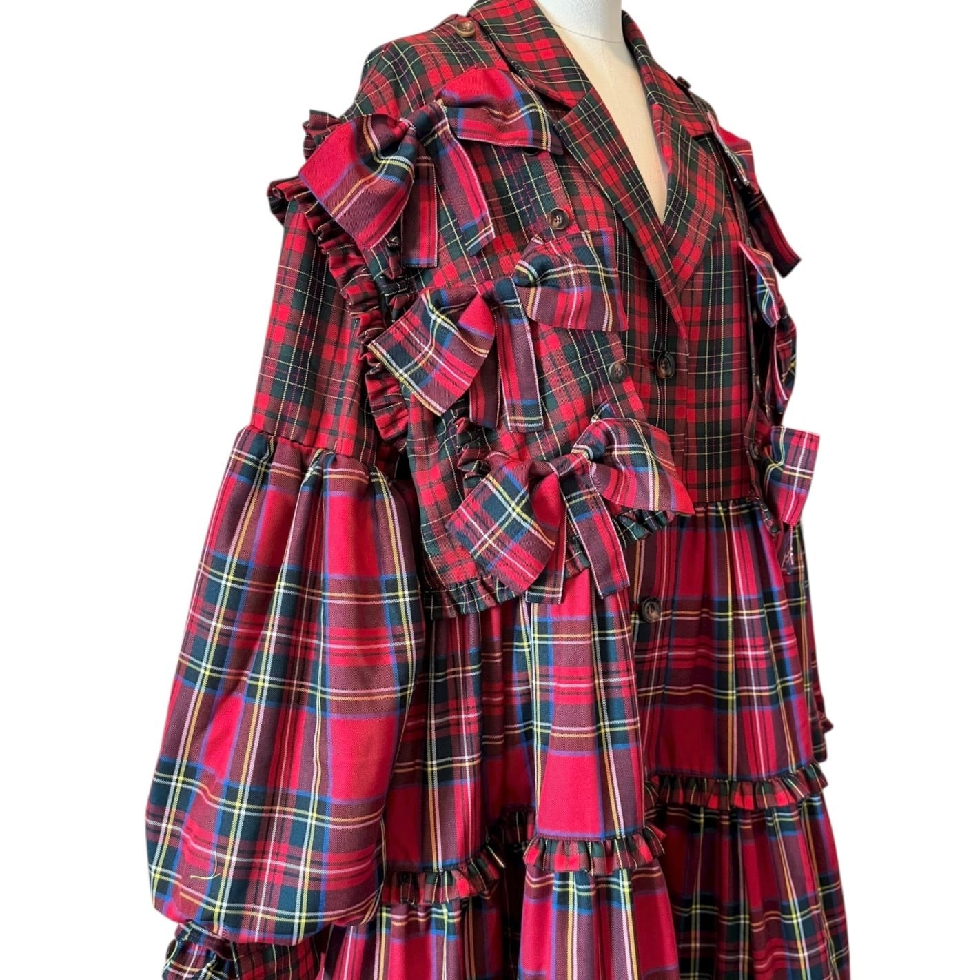 リボンドッキングスーツワンピース RED