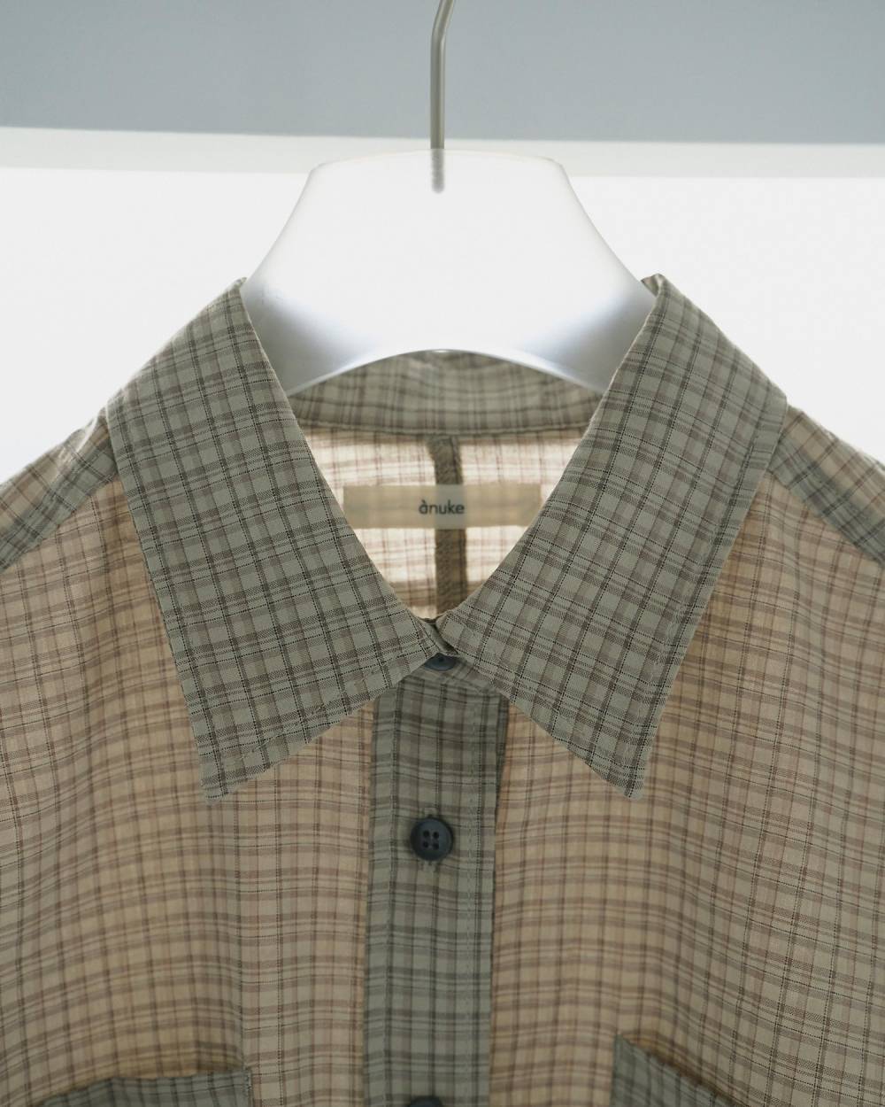 anuke 】Check Short Shirts | valance 福井｜レディース セレクト