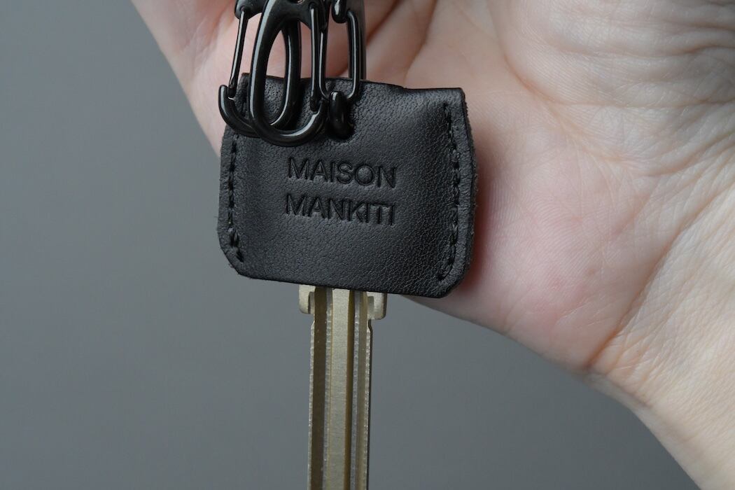 KEYRING・CAP □ブラック・ブラック□_真鍮キーリング・キー