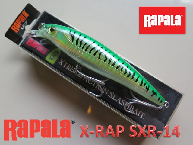 ラパラ　Rapala X-RAP SXR-14  Gold Green Machkelel  F-L45-06