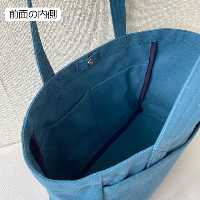 【全9色】「軽いボックストート」通勤サイズ／倉敷帆布 8号帆布【受注制作】