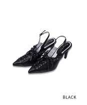 COOLAロゴスピンドルハイヒール (BLACK)　CQ-45516