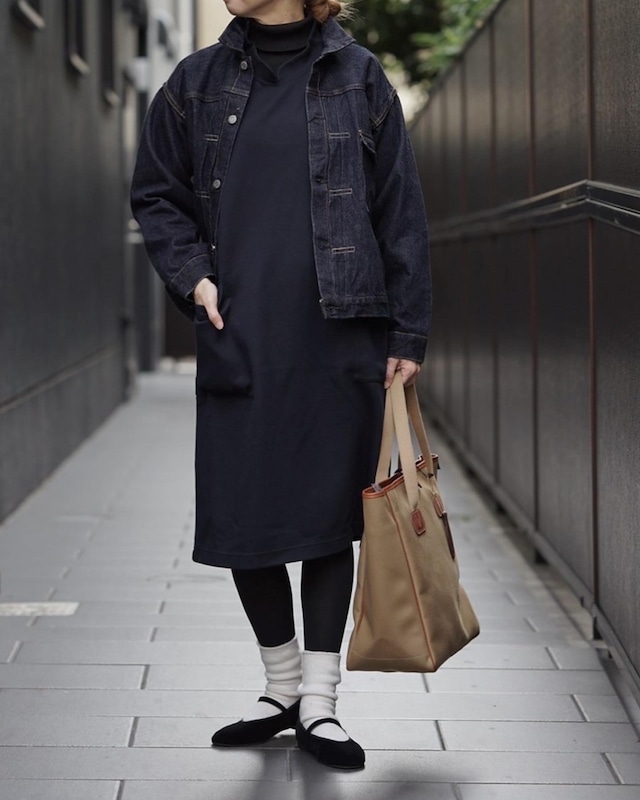 ts(s)ティーエスエス Smock Shirt Dress NAVY