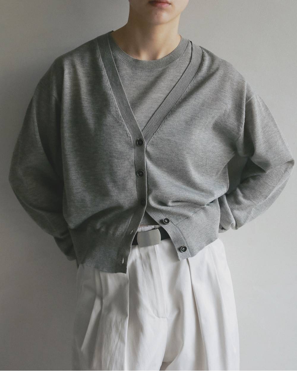 ànuke】Highgauge Sheer Cardigan | GooROUGH