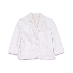 [vintage]cotton linen tailored jacket