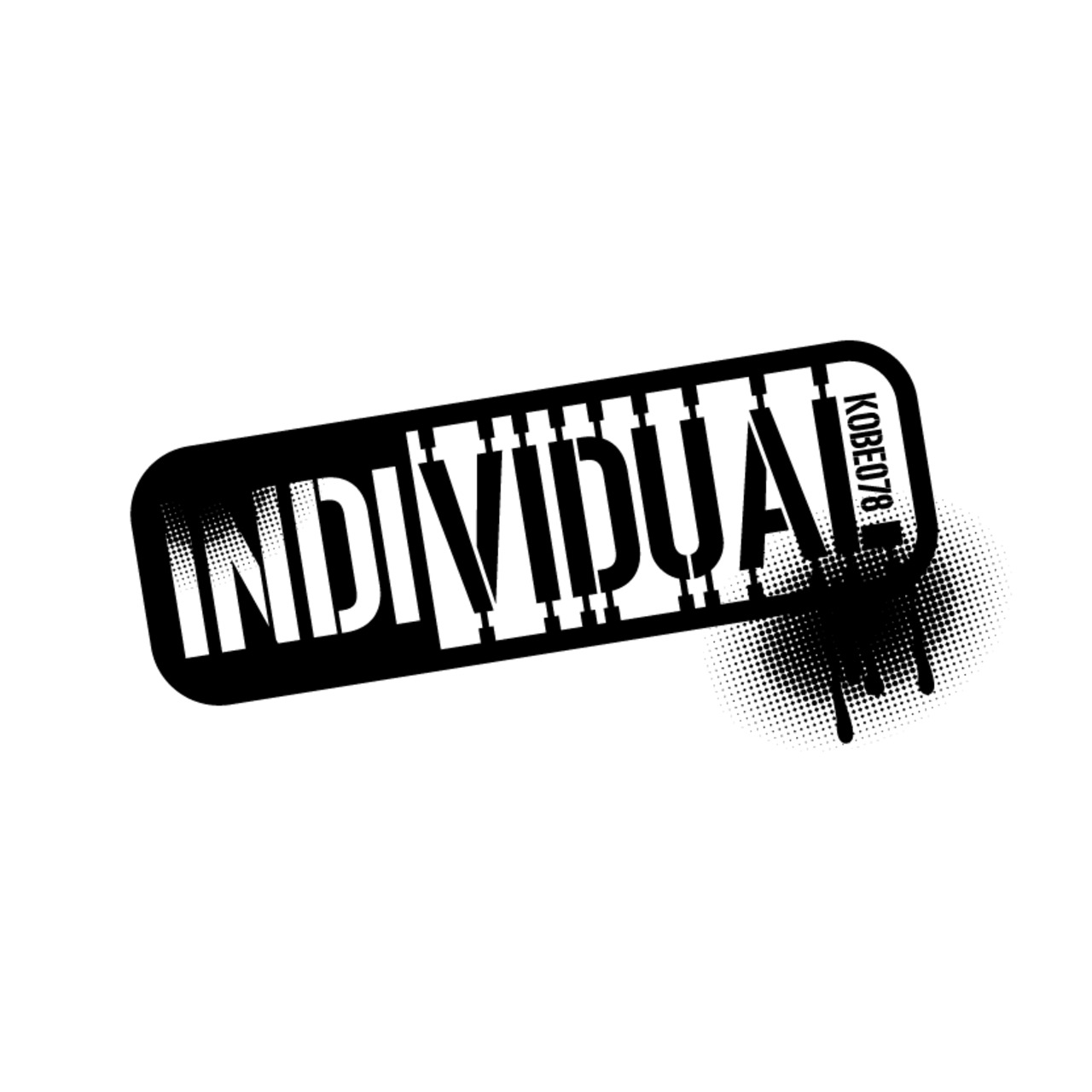 Stencil Tee White & Black