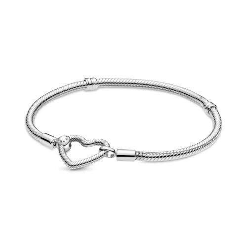 PANDORA Jewelry Moments ハートクロージャー スネークチェーン