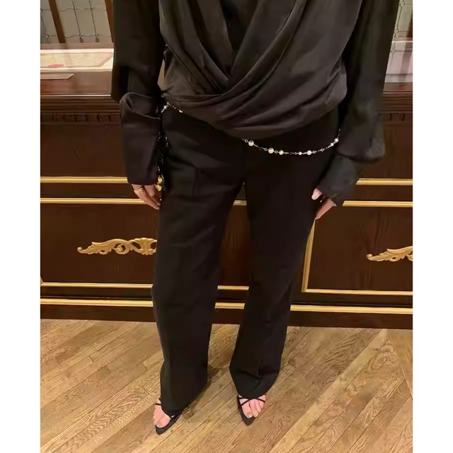 【フレアパンツ ワイドレッグパンツ】P00827