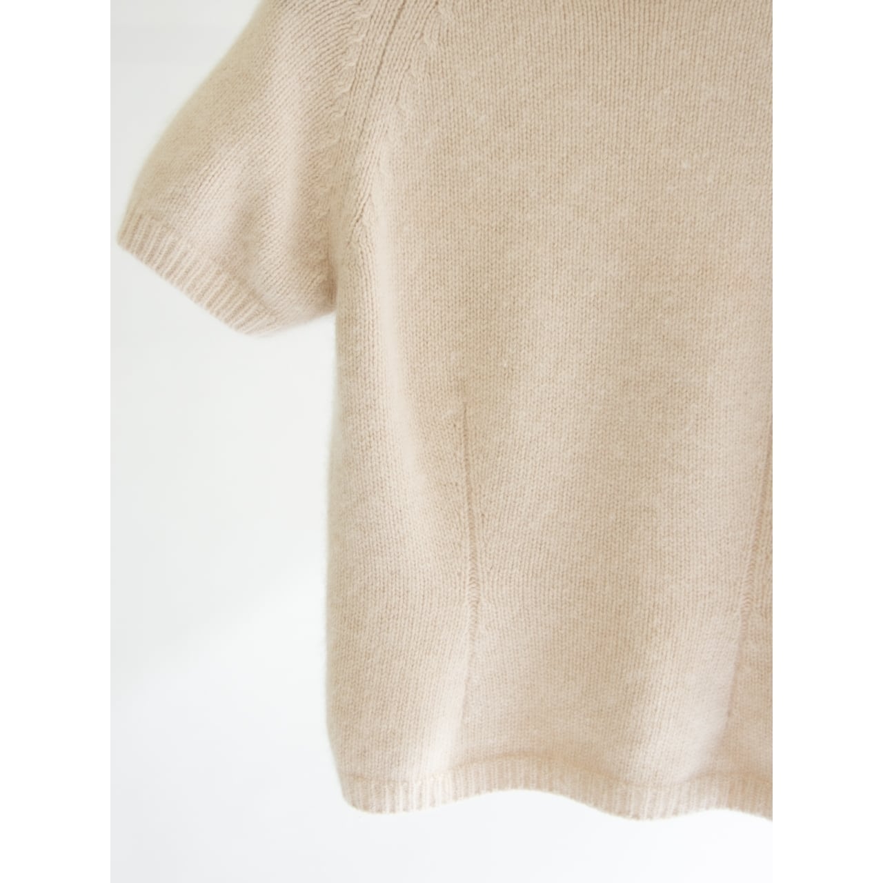 【GIANFRANCO FERRE】Made in Italy Wool-Angora H/S Sweater（ジャンフランコフェレ イタリア製 ウールアンゴラ半袖セーター ニット）