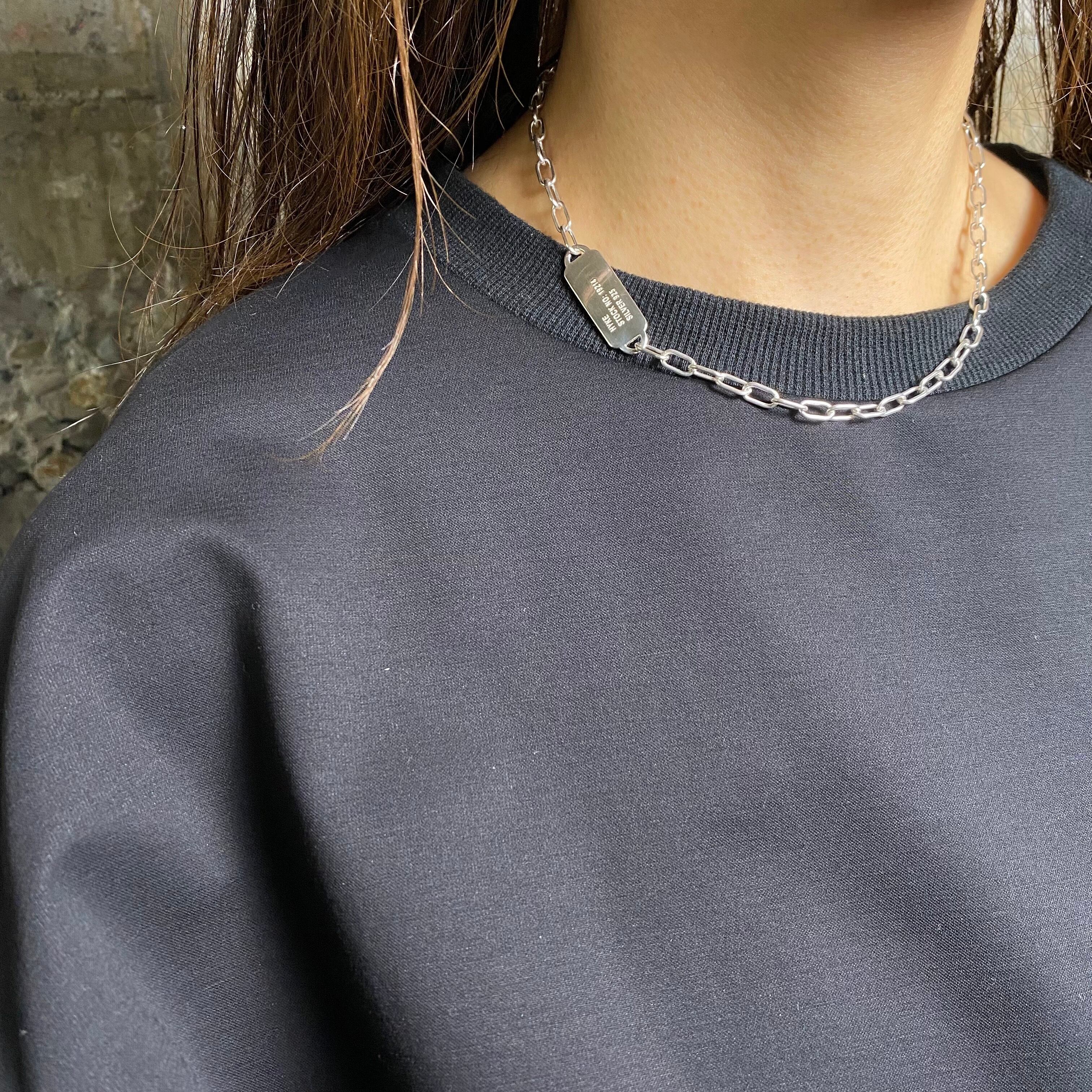 HYKE（ハイク）シルバーチェーンネックレスlarge