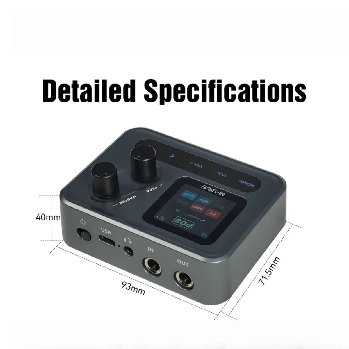 M-VAVE Pocket AMP ギターエフェクター ドラム ルーパー