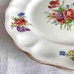 KG Luneville ブーケ柄の脚付きケーキ皿 コンポティエ 12twcm21