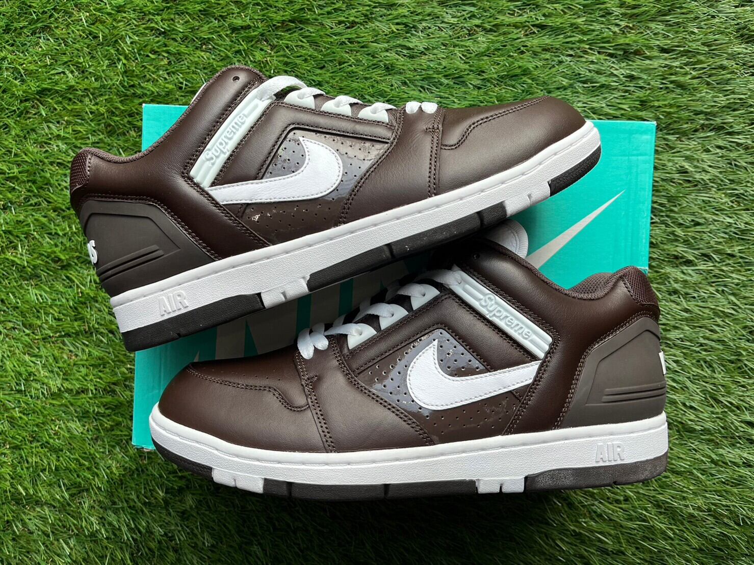 Supreme × NIKE SB AIR FORCE 2 LOW BAROQUE BROWN AA0871-212 29 