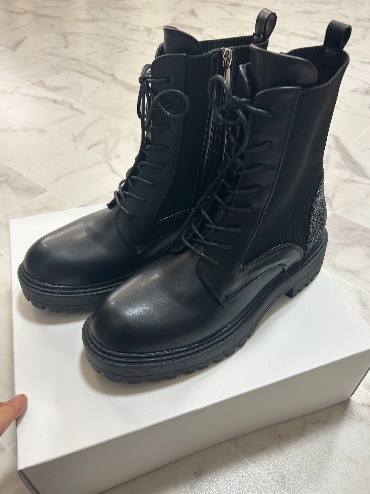 HACCCCY レースアップブーツ HY 003