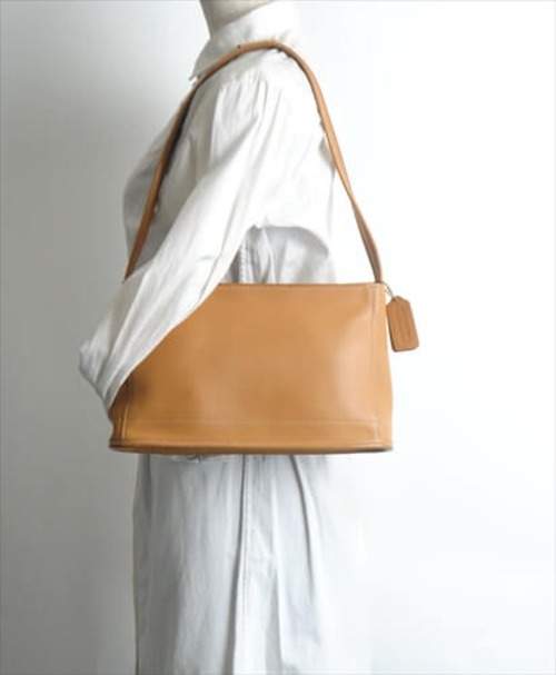 USA製 COACH オールドコーチ 肩掛けショルダーバッグ 本革 レザー コーチ ブラウン 茶色 レディース ifg2056