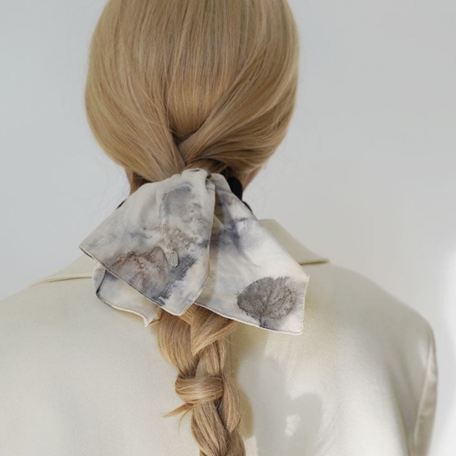 Cendre Marble Hair Scarf F0671