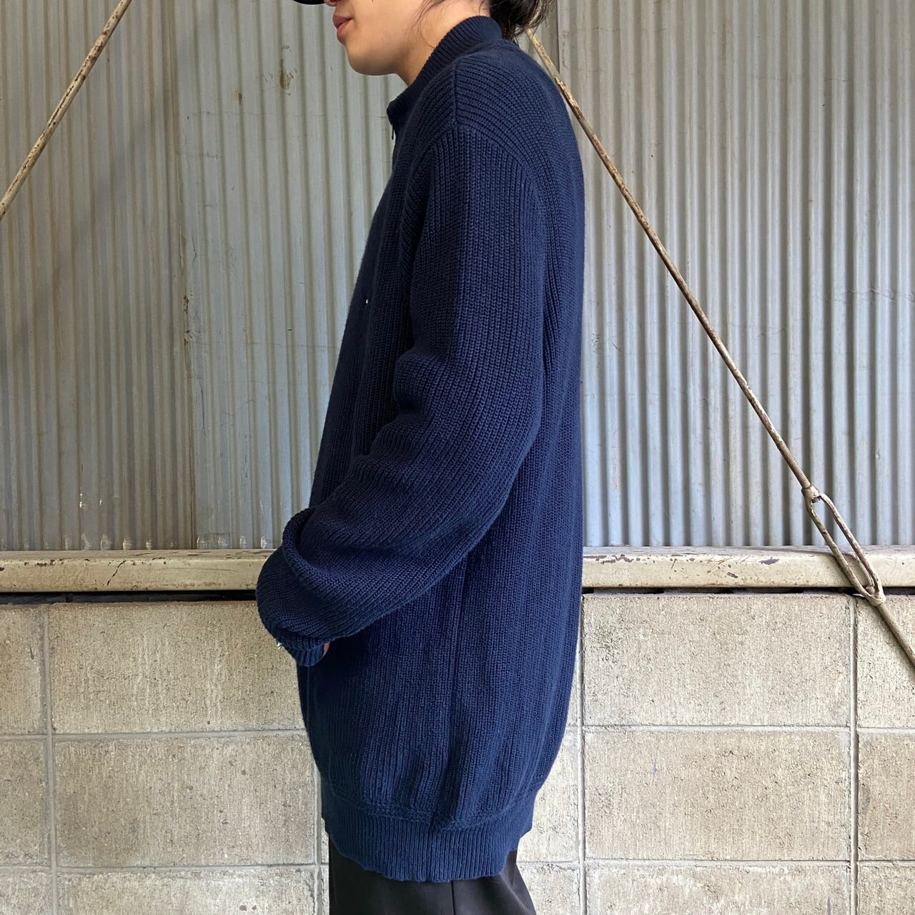 TOMMY HILFIGER トミーヒルフィガー ハーフジップ コットンニット