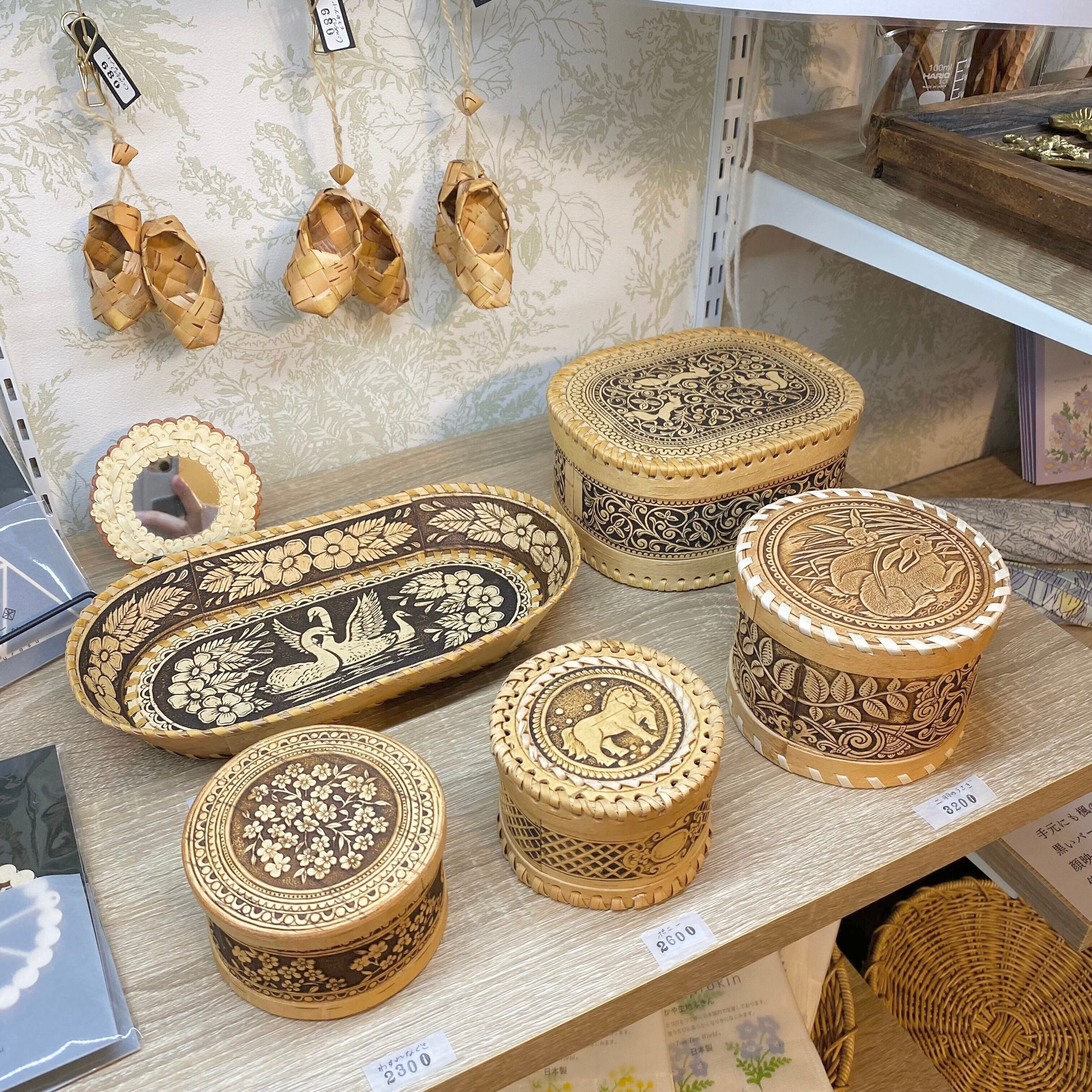 わすれなぐさの小物入れ／白樺樹皮工芸 | 自分にやさしくなれるお店 amairo