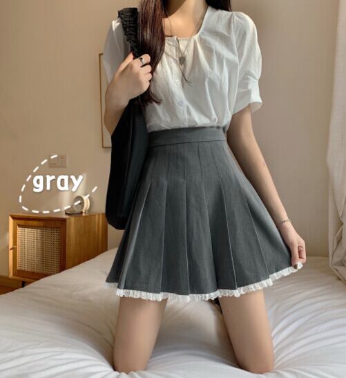 秋冬新作 ボトムス スカート プリーツスカート ハイウェスト Aライン