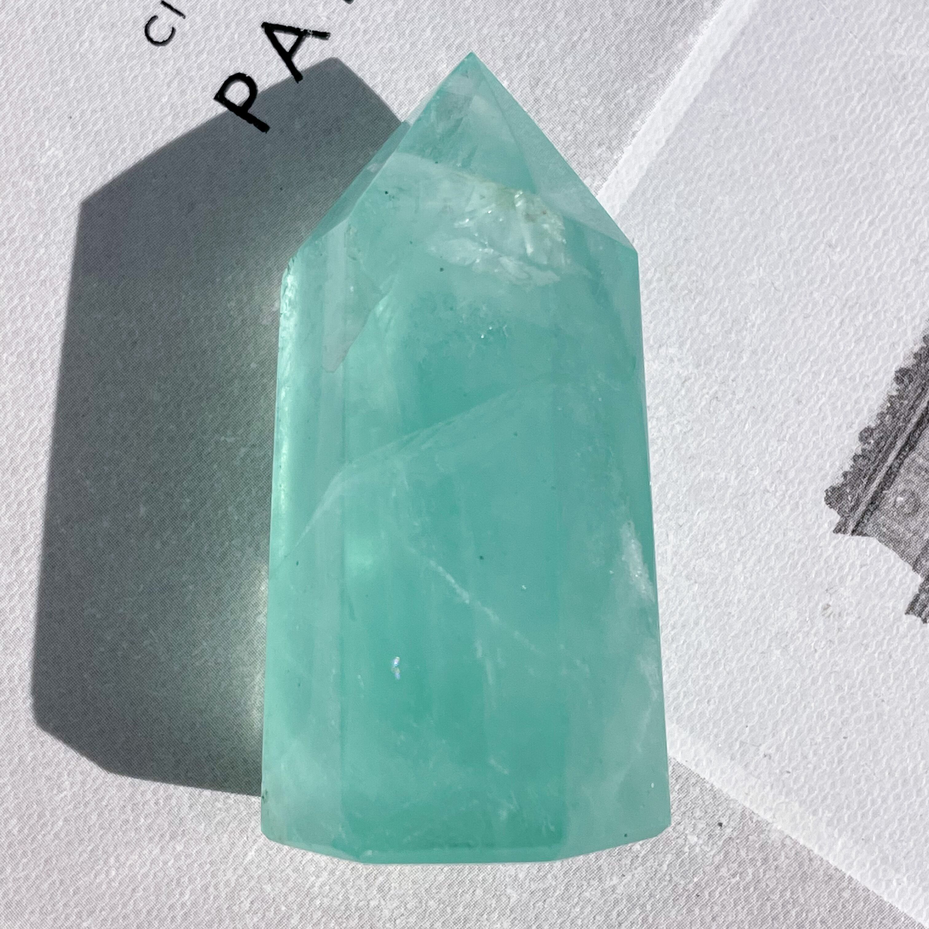 Gem Green Fluorite Tower 11 ✧ グリーンフローライト