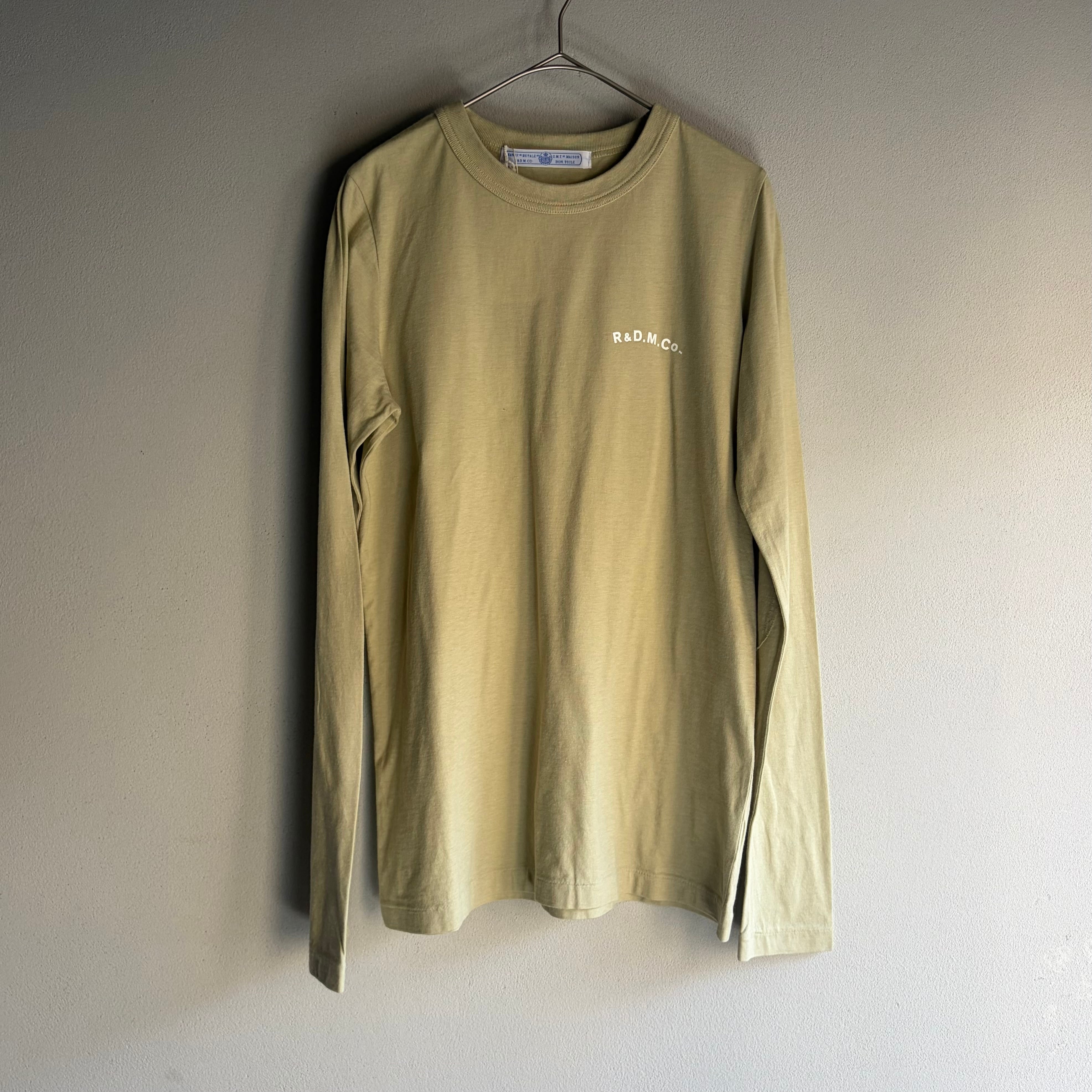R&D.M.Co-/OLDMAN'S TAILOR オールドマンズテーラー GARMENT DYE ELBOW PATCH LONG SLEEVE SHIRT #8239 Laurel