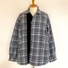 Check Switching Shirts Blouson　Gray / Black