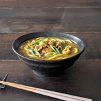 どんぶり 4個セット うず巻き 麺丼 ブラック 20cm 美濃焼