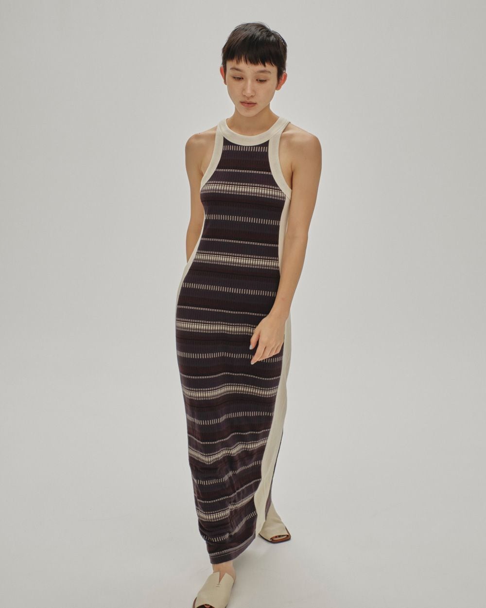 TODAYFUL(トゥデイフル) Jacquard Border Dress | サウスオレンジ