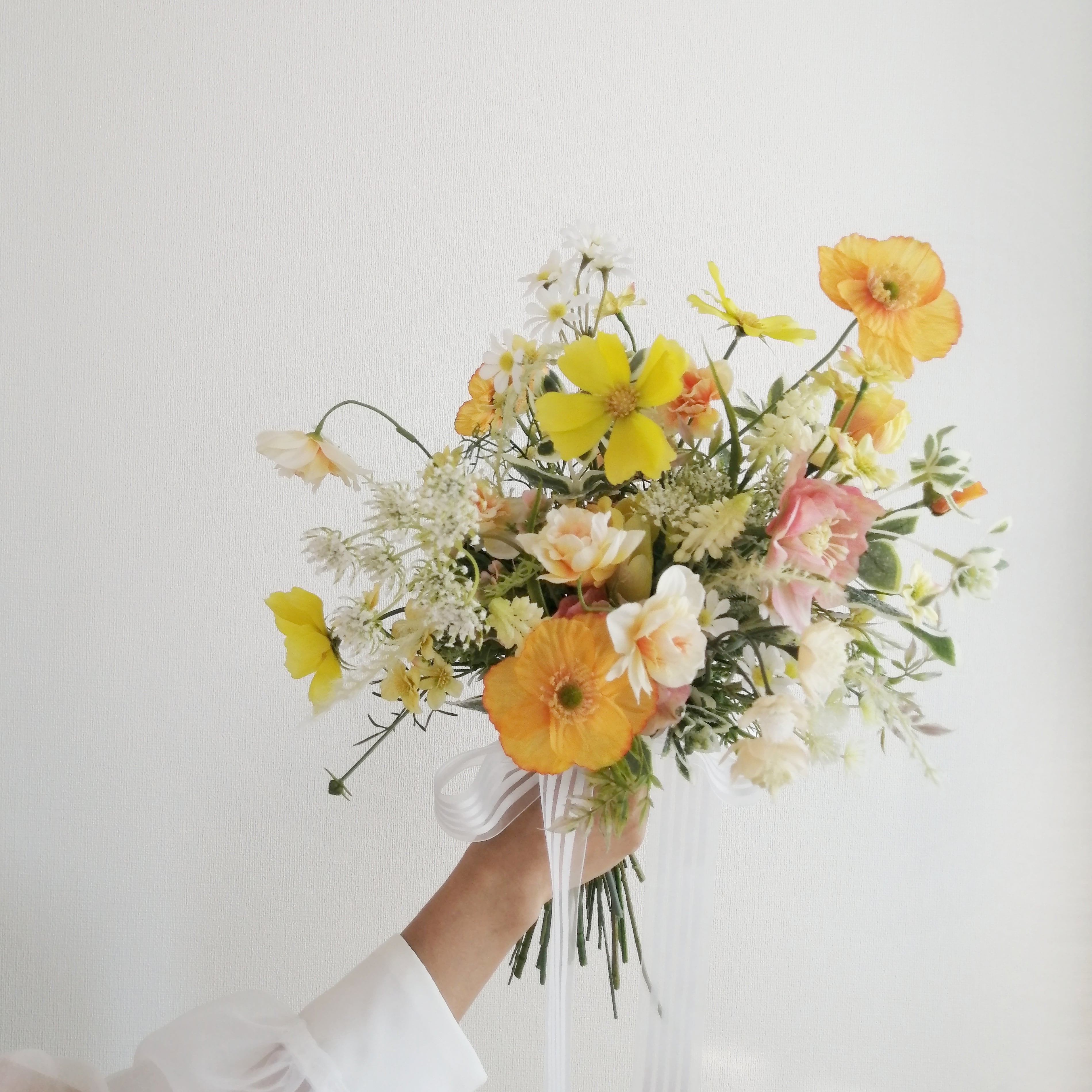 チューリップ ポピー ぴょんぴょんブーケ アーティフィシャルフラワー