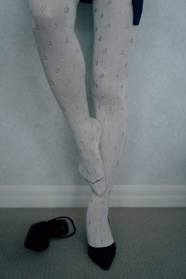 North pole Lyocell tights  col.floral white