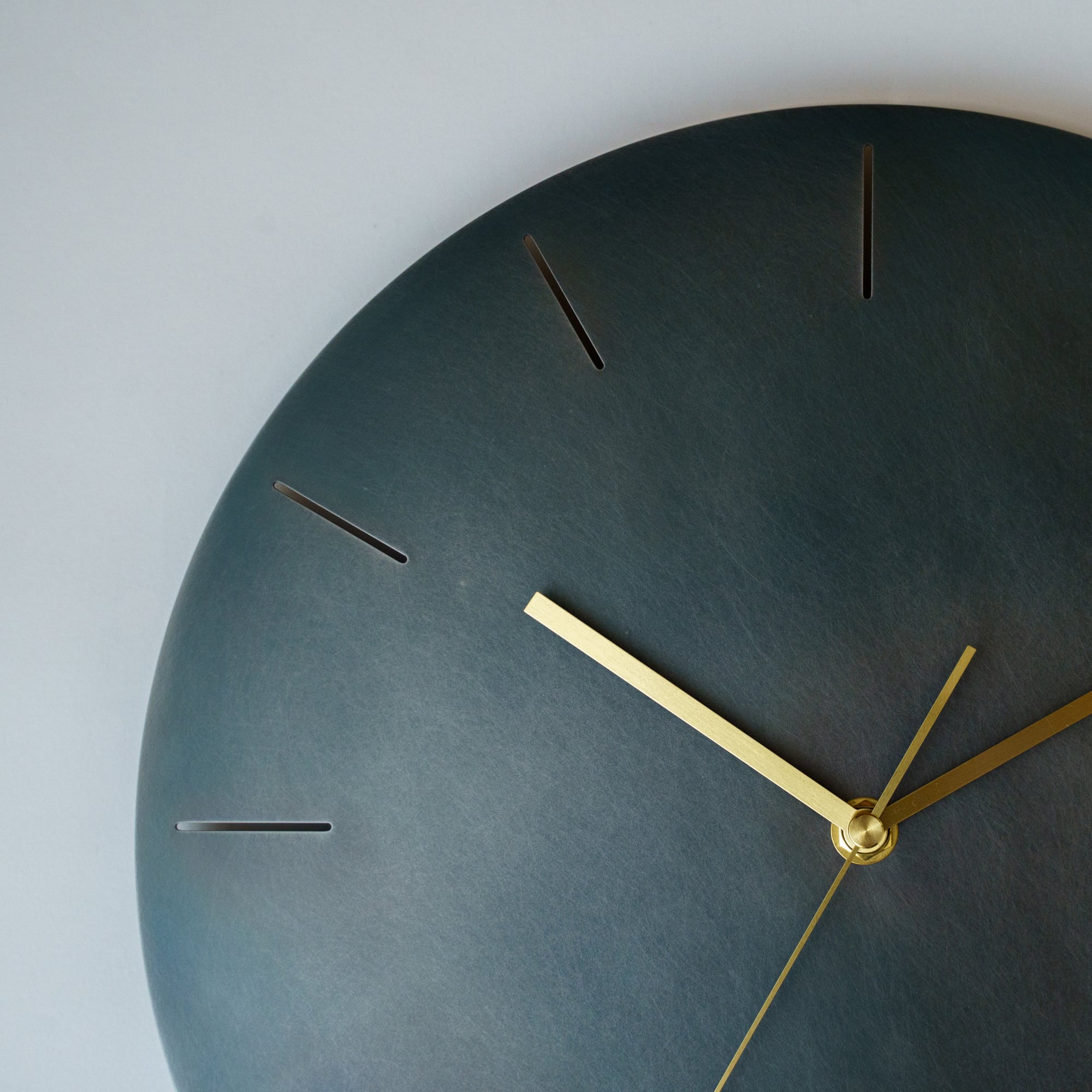 受注製作】minimal wall clock 300 _ line / iron 壁掛け時計