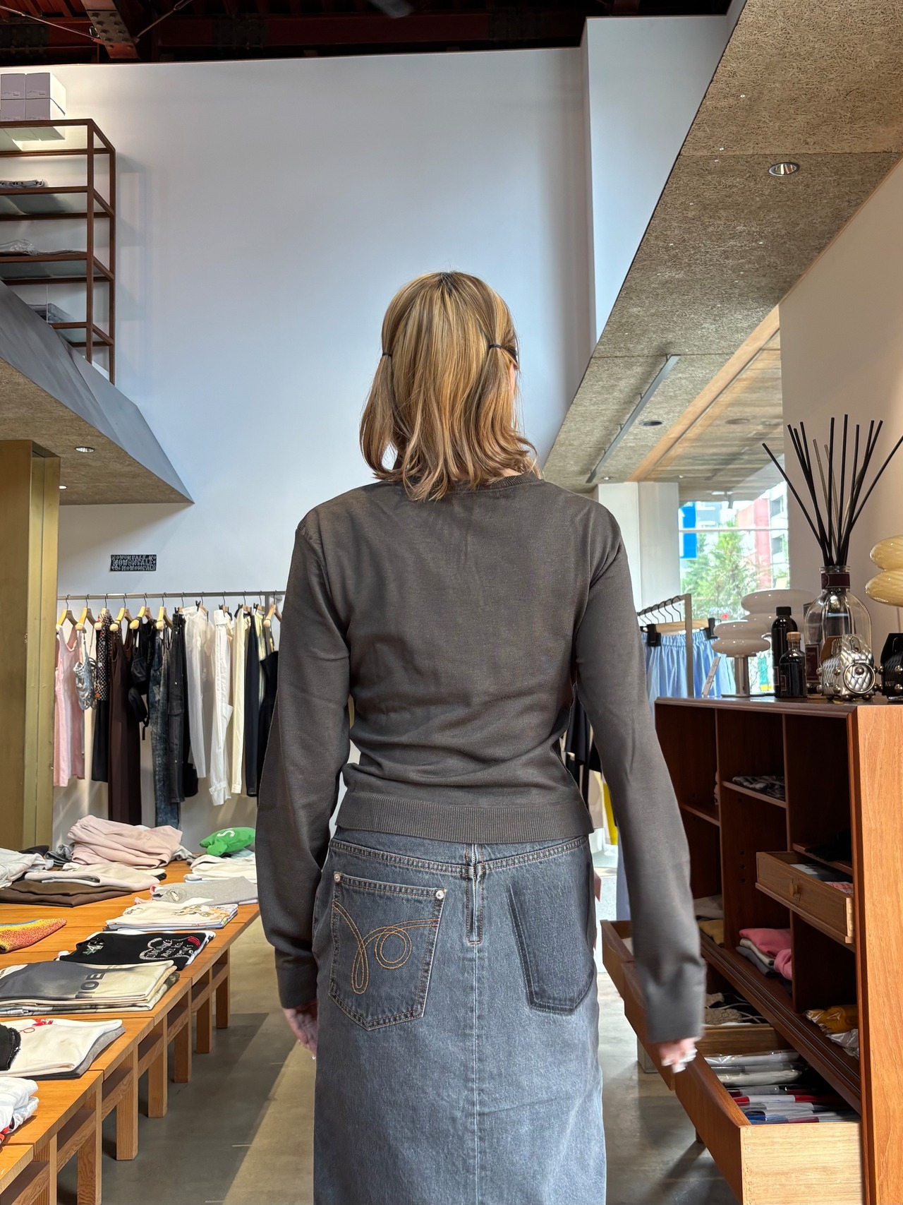 【26AW】push BUTTON プッシュボタン / カーディガン / DRAPED CARDIGAN - 2