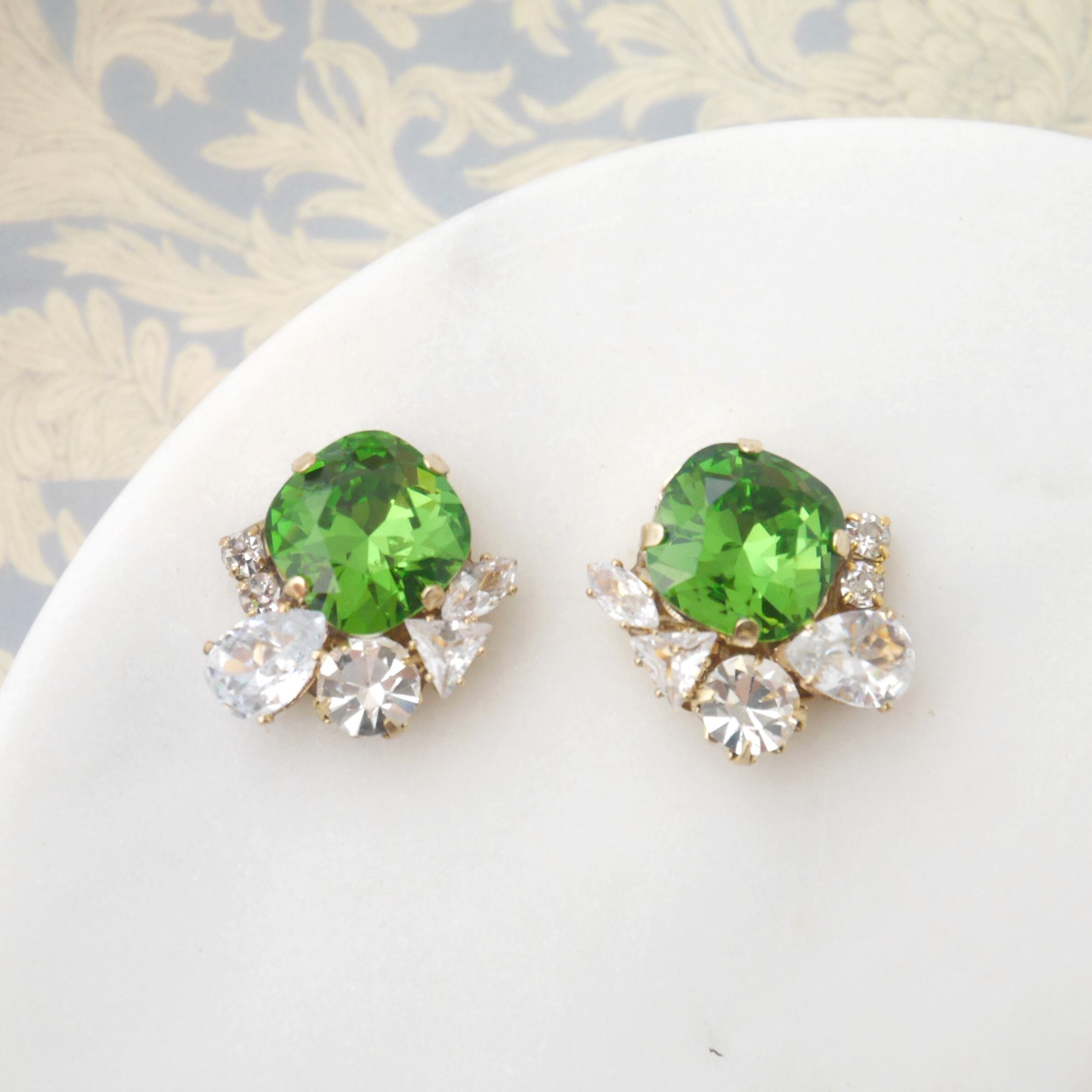 スクエア エリナイトスワロフスキー〈グリーン〉