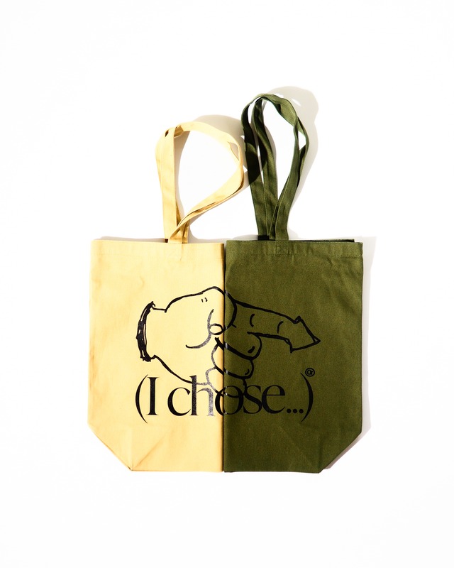 ORNAMENT STORE "(I Chose...)" Mustard Big Tote-bag