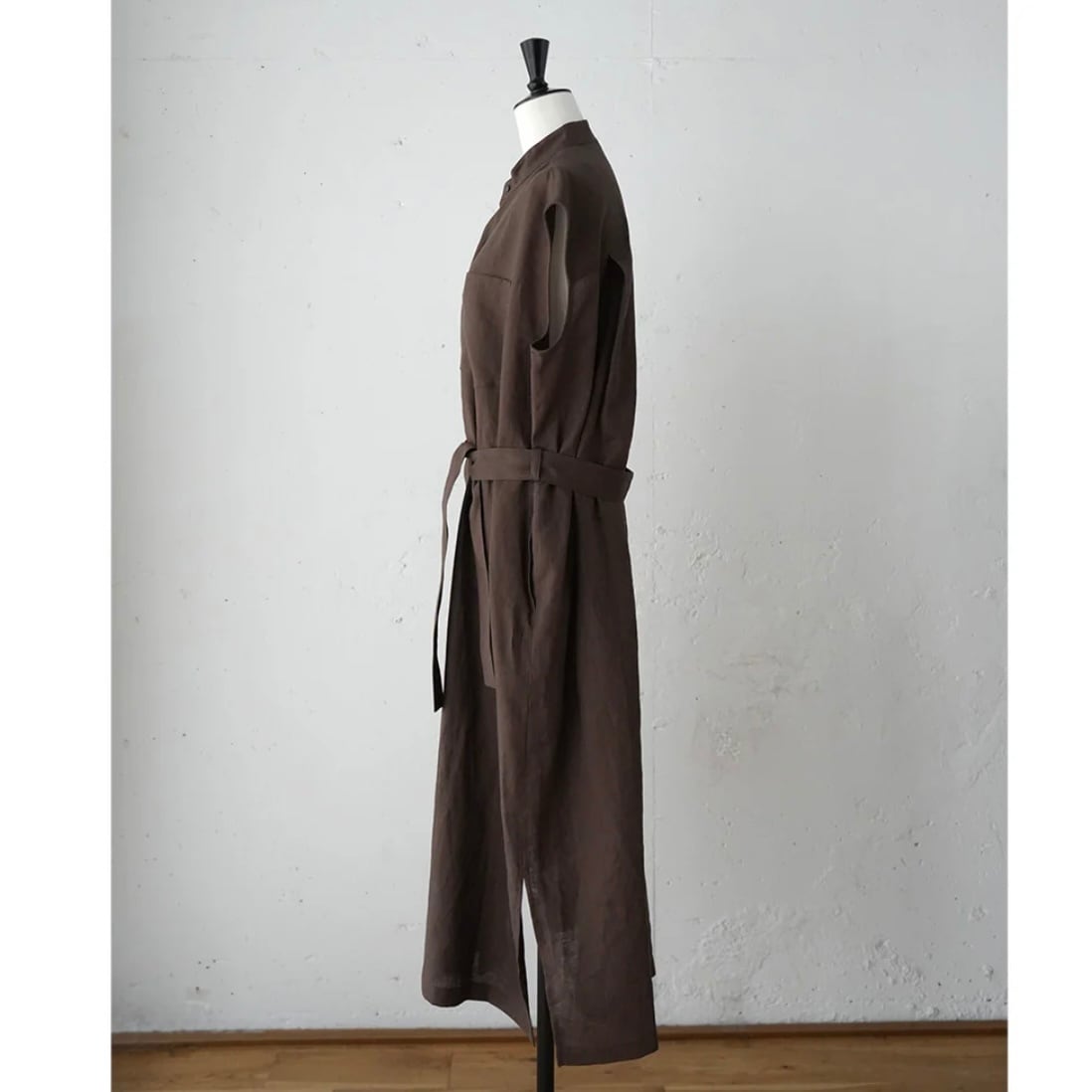 MANON │FRENCH LINEN NO SLEEVE ONEPIECE (2 colors） | robin ASO