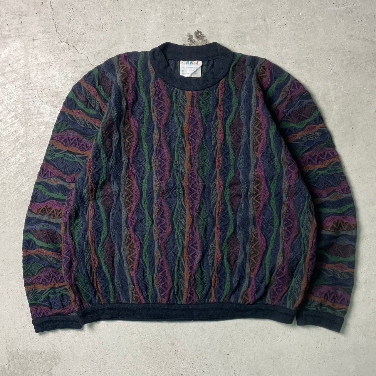 90年代 オーストラリア製 COOGI クージー 3Dニット セーター メンズM  